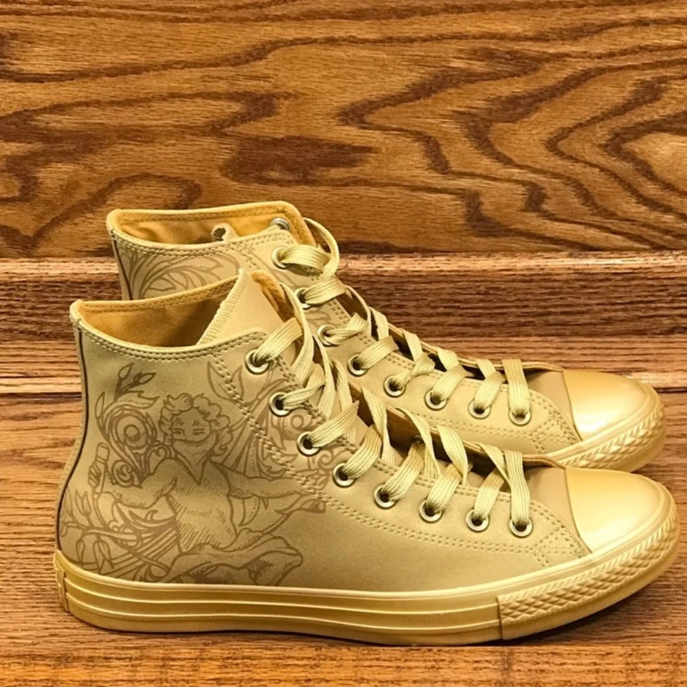Converse CTAS Hi Gold Wheat Gold Shoes - Picture 2 of 7